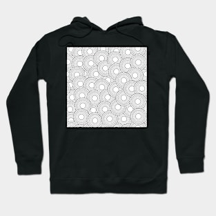 white circles with gray medium scale Hoodie
